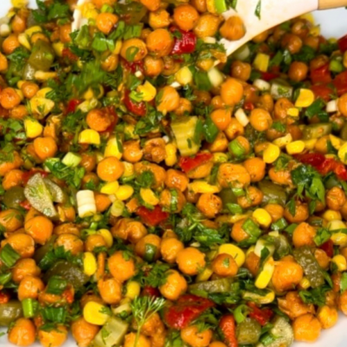 Nohut salatası tarifi / Tavada soteleyerek lezzeti katla